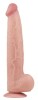 Dildo Realist King Sized Sliding Skin, TPE, Natural, 34 cm