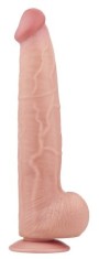 Dildo Realist King Sized Sliding Skin, TPE, Natural, 34 cm