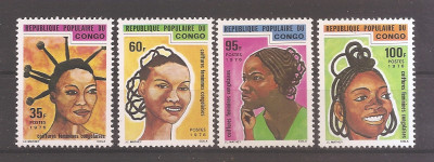 Congo 1976 - Coafuri pentru femei din Congo, MNH foto