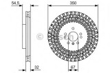 Disc frana MERCEDES M-CLASS (W166) (2011 - 2016) BOSCH 0 986 479 D09