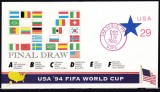 DB1 CM Fotbal SUA 1994 Extragere Grupe Las Vegas 1993 Plic Special Stampila