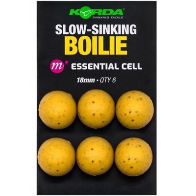 Boilies Korda Artificial Essential Cell Slow Sinking Boilie18mm, 9buc/pac foto