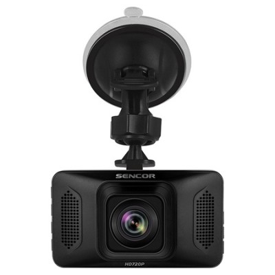 Camera auto DVR Sencor, 3 inch, Full HD, ecran LCD, 180 mAh, detectare miscare, senzor G, mini USB, micro SD, accesorii incluse, Black foto