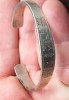 (103) BRATARA FIXA DIN ARGINT, VINTAGE, HANDMADE, 16.5 GRAME