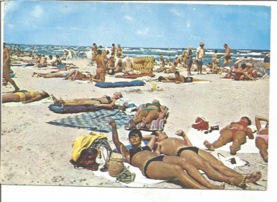 (A) carte postala(ilustrata)-MANGALIA-La plaja foto