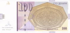 Bancnota Macedonia 100 Denari 2008 - P16i UNC foto