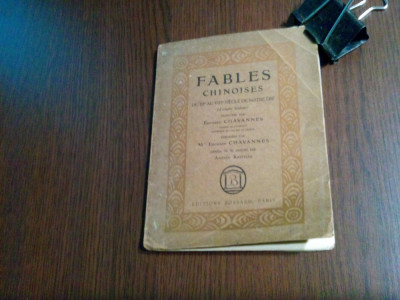 FABLES CHINOISES - Edouard Chavannes - ANDREE KERPELES (46 dessins) -1921 95 p. foto