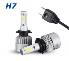 Set bec led H7,H1,H4 COB Canbus [licenta Philips] 10 000 lumeni foto