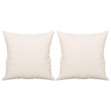 Cumpara ieftin Perne decorative, 2 buc., bej, 40x40 cm, microfibra