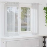 Perdele cu perdele 2 pcs Gri deschis 140 x 175 cm Poliester