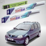Cumpara ieftin Ștergătoare Dacia Logan MCV I Break 2007-2013 | Set Față și Spate Hibrid &ndash; TeamCar&reg;