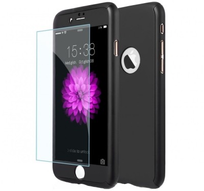 Husa Full Cover 360&amp;deg; (fata + spate + geam sticla) pentru iPhone 8 Plus, Negru foto