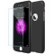 Husa Full Cover 360&deg; (fata + spate + geam sticla) pentru iPhone 8 Plus, Negru