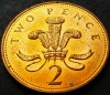 Moneda 2 PENCE- ANGLIA, anul 1999 * cod 492 B = otel placat cu cupru UNC, Europa