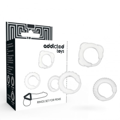 ADDICTED TOYS - C-RING SET CLEAR foto