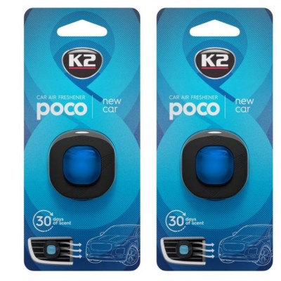 Pachet 2 x odorizant auto K2 poco new car (Unisex) foto