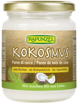 Pasta Bio de Cocos Vegan Rapunzel 215gr foto