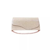 Cumpara ieftin Geanta plic, ocazii si petreceri, bej sampanie sclipitor, 25 x 12 cm, Magrot 20432