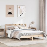 VidaXL Cadru de pat fără saltea, 140x200 cm, lemn masiv pin 3306888