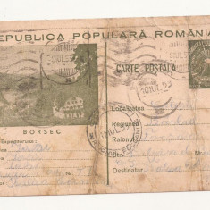 RF24 -Carte Postala- Borsec, circulata Iasi-Focsani 1953