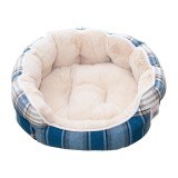 CULCUS PENTRU CAINI SI PISICI PANZA PLUSH CAROURI-BEJ 68 X 59 X 22 CM 9349-2002B, AMC