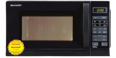 Cuptor cu microunde Sharp R642BKW 2 in 1 cu gratar, 20 L, negru - RESIGILAT foto