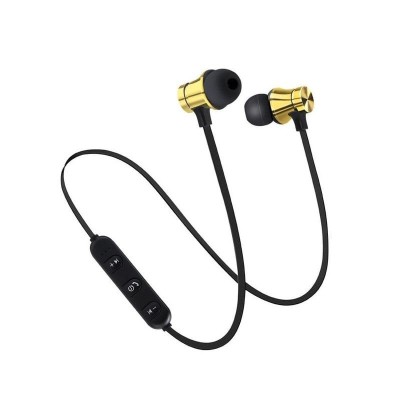 Casti Wireless Bluetooth Sport BT4, Waterproof, Tip In-Ear Headset, Microfon Incorporat, Auriu foto