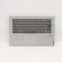 Carcasa superioara cu tastatura palmrest Laptop, Lenovo, IdeaPad C340-14IML Type 81TK, 5CB0S17454, cu iluminare, layout UK