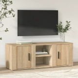 Cumpara ieftin Comodă TV, stejar sonoma, 100x31,5x35 cm, lemn prelucrat