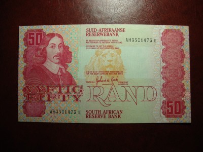 AFRICA DE SUD 50 RAND 1984 XF+/AUNC foto