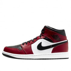 Ghete Barbati Nike Air Jordan 1 Mid Chicago Black Toe 554724069 foto