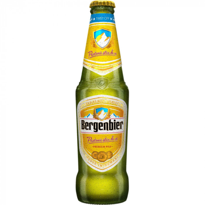 Bere BERGENBIER Blonda, 0.33L, Sticla, 24 Buc/Bax, Bere Bergenbier, Bere Blonda, Bergenbier Bere Blonda, Bere 0,33L