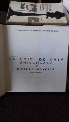 CATALOGUL GALERIEI DE ARTA UNIVERSALA IV-PICTURA FRANCEZA-CRISTIAN BENEDICT foto
