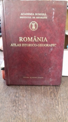 ROMANIA ATLAS ISTORICO-GEOGRAFIC, prima editie, colectiv Cornelia Bodea, Stefan Stefanescu.. foto