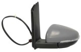 Oglinda exterioara VW Touran 07.2010-08.2015, Partea Stanga Asferica Electrica Cu Incalzire, carcasa grunduita, cu semnalizare, mufa cu 16 gauri si 9
