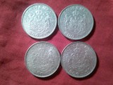 4 Monede 200 lei 1942 Mihai I , 4x6g argint 835 , cal. F.Buna- AUNC
