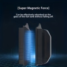 Mare cura?ator magnetic pentru acvariu, racleta dubla pentru alge cu magnet puternic foto