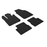 Set covorase auto din cauciuc Fiat 500e Hatchback 11.2020-, Negru, Gledring, 4 buc. AutoDrive ProParts