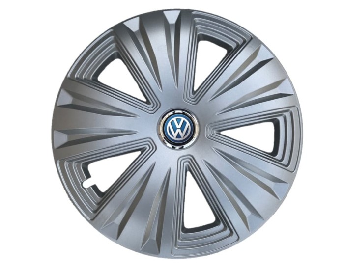 Set 4 capace roti Glory Gri R15 pentru gama auto Volkswagen