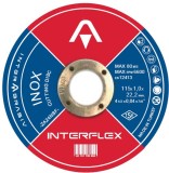 Cumpara ieftin Disc de debitare pentru inox si otel Interflex, 115X1X22.23 mm, Interabrasiv - KLINGSPOR U4079111010