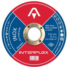 Disc de debitare pentru inox si otel Interflex, 115X1X22.23 mm, Interabrasiv - KLINGSPOR U4079111010