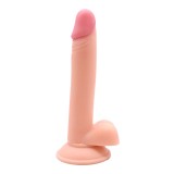 Dildo Realist Aiden cu Ventuza, PVC, Natural, 21 cm, Guilty Toys