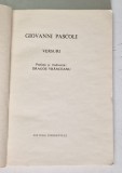 GIOVANNI PASCOLI - VERSURI , COLECTIA &#039; CELE MAI FRUMOASE POEZII &#039; NR. 101, 1968