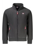 Jacheta barbati, cu 2 buzunare exteriore, fara gluga, logo, negru, XL