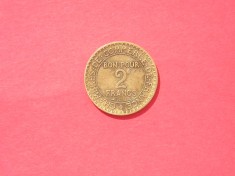 C50 - Moneda foarte veche - Franta - 2 franci - 1923