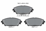 Set placute frana disc Mazda 3, Cx-3, Cx-30 Motor 1.5, 1.5 D, 1.5 D, 1.5 Skyactiv-D, 1.5 Skyactiv-D AWD, 1.6, 1.6, 55.6x142.1x15.8mm, OE B4Y03328ZA
