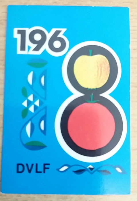M3 C31 7 - 1968 - Calendar de buzunar - reclama legume - fructe