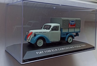Macheta Fiat 1100 ELR Camioncino &amp;quot;Yoga&amp;quot; 1951 - IXO/Altaya 1/43 foto