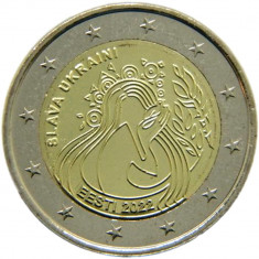 Estonia moneda comemorativa 2 euro 2022 - Slava Ucraina - UNC