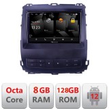 Navigatie Toyota Prado J120 2002-2009 Android 2K QLED 8GB RAM 128GB